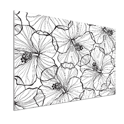 Panel do kuchni Hawajskie kwiaty