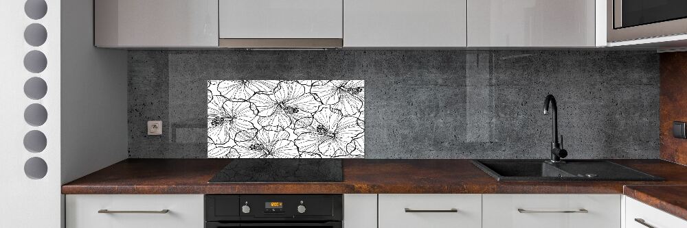 Panel do kuchni Hawajskie kwiaty