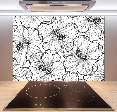 Panel do kuchni Hawajskie kwiaty
