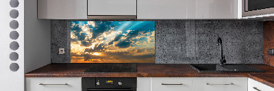Panel lacobel Zachód słońca niebo