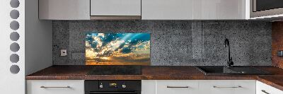 Panel lacobel Zachód słońca niebo