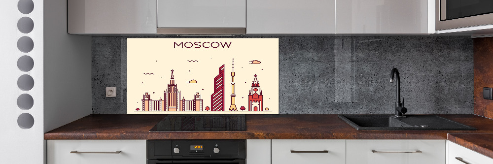 Panel do kuchni Moskwa budynki