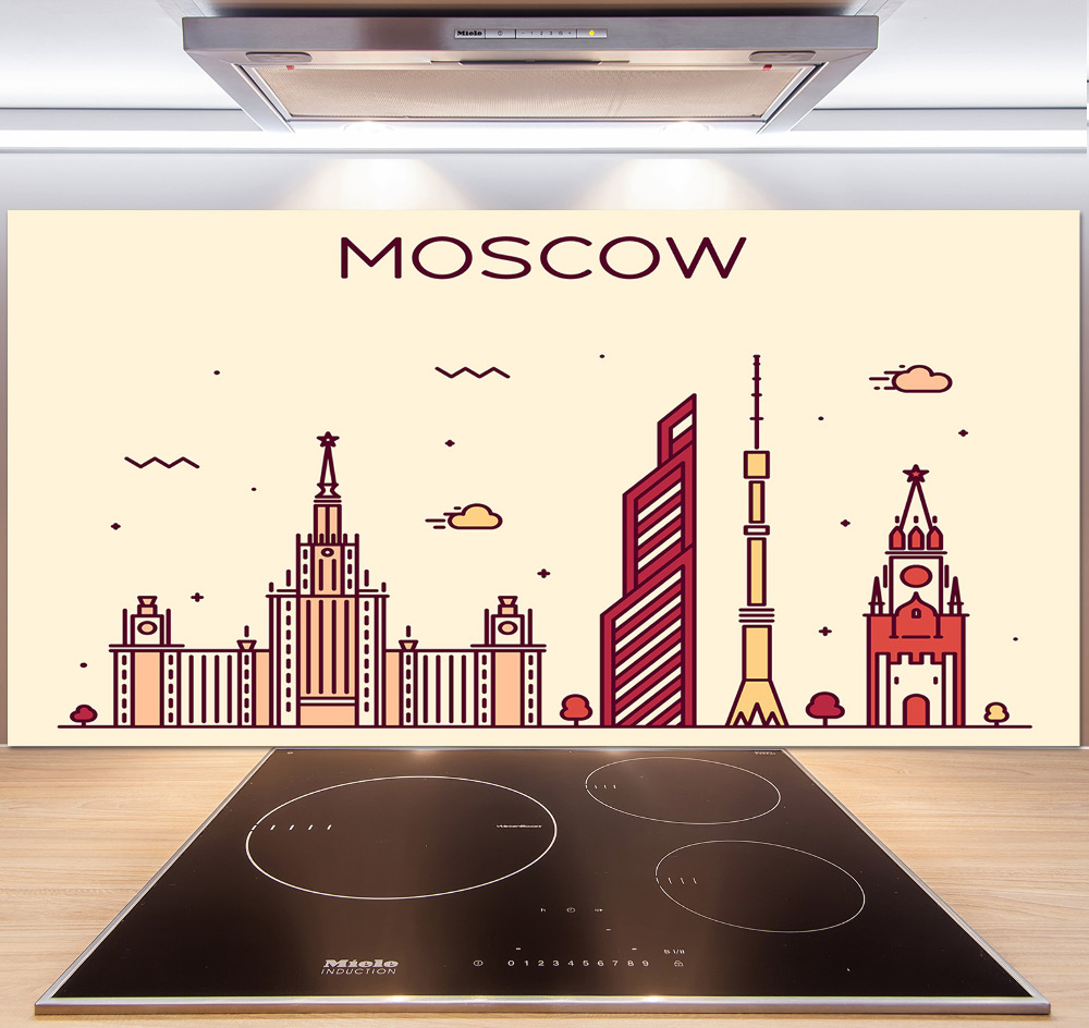 Panel do kuchni Moskwa budynki