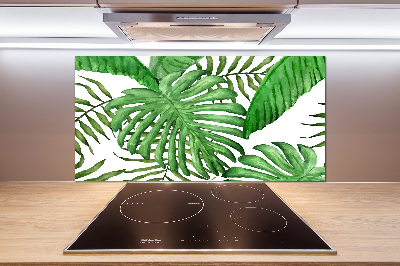Panel do kuchni Tropikalne liście