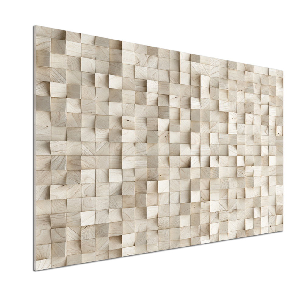 Panel do kuchni Drewniane kostki
