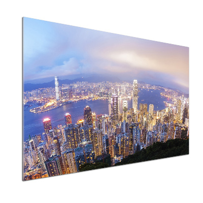 Panel do kuchni Hongkong panorama