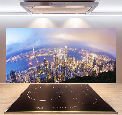 Panel do kuchni Hongkong panorama