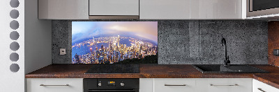 Panel do kuchni Hongkong panorama