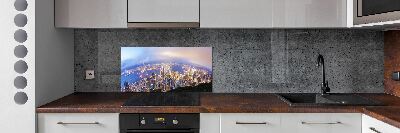 Panel do kuchni Hongkong panorama