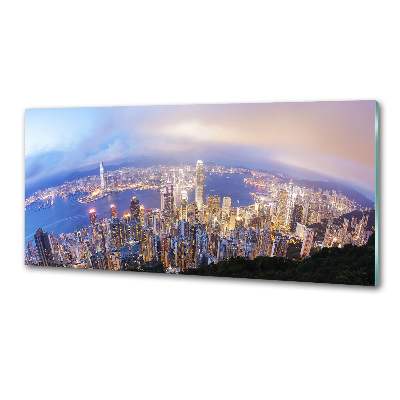 Panel do kuchni Hongkong panorama