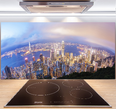 Panel do kuchni Hongkong panorama