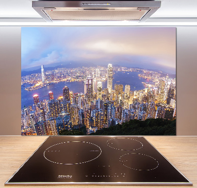 Panel do kuchni Hongkong panorama