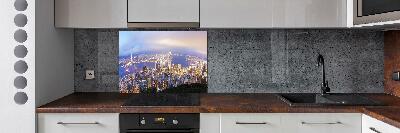 Panel do kuchni Hongkong panorama