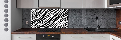Panel między meble w kuchni Zebra tło