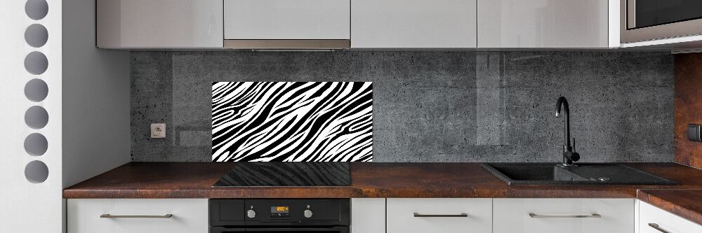 Panel między meble w kuchni Zebra tło