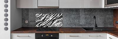Panel między meble w kuchni Zebra tło