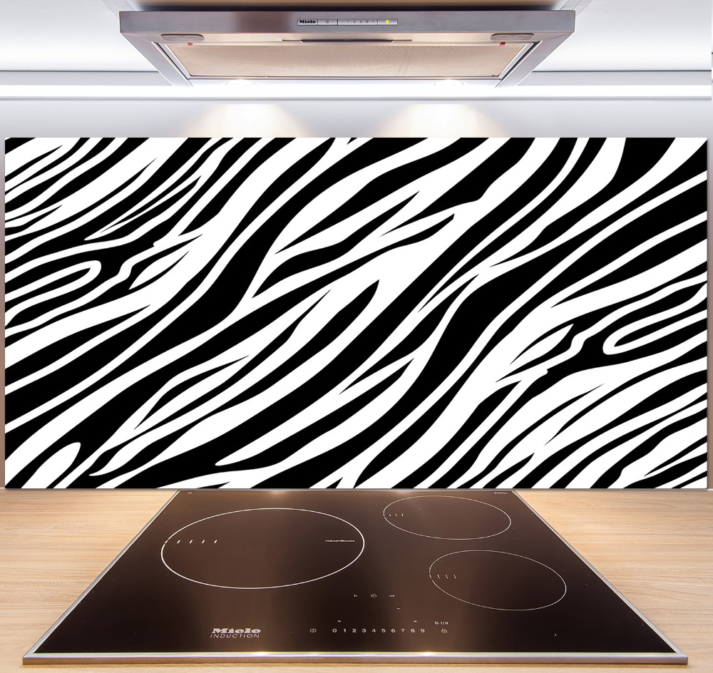 Panel między meble w kuchni Zebra tło