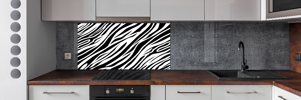 Panel między meble w kuchni Zebra tło