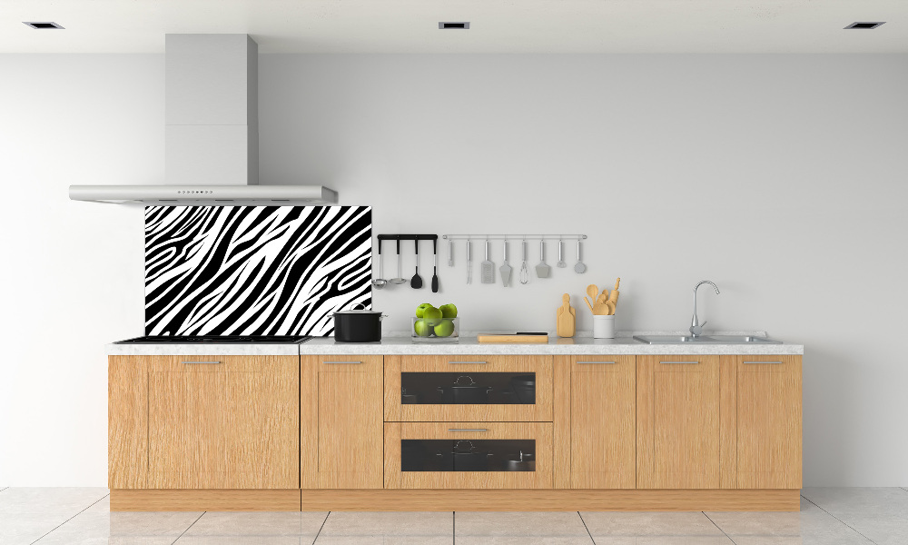 Panel między meble w kuchni Zebra tło
