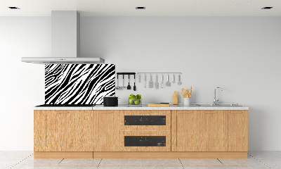 Panel między meble w kuchni Zebra tło