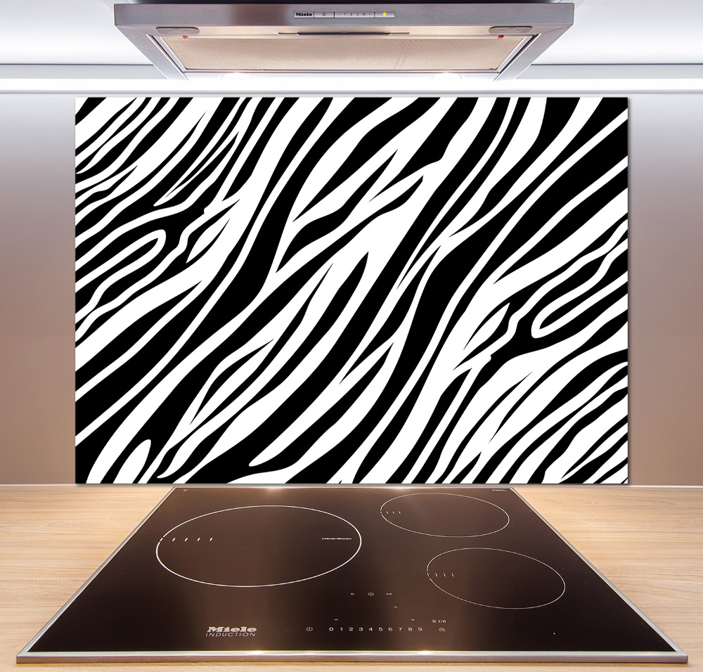 Panel między meble w kuchni Zebra tło
