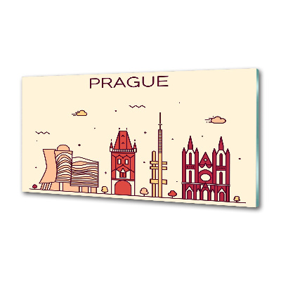 Panel do kuchni Praga budynki