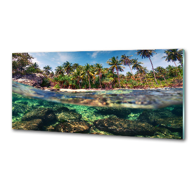 Panel do kuchni Tropikalna plaża