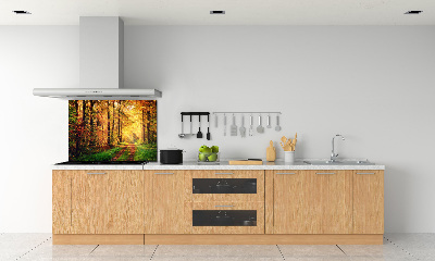 Panel dekor szkło Las jesienią