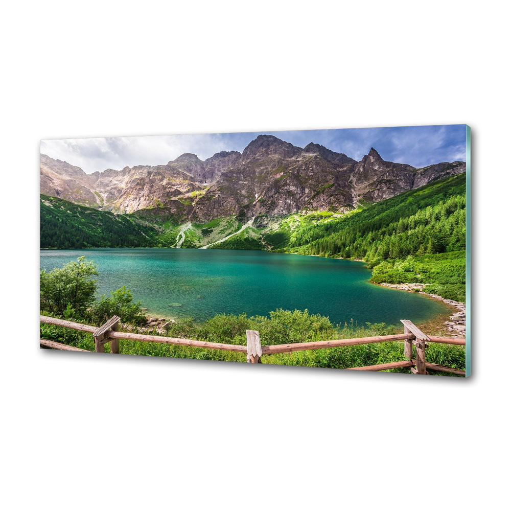 Panel do kuchni Morskie oko Tatry