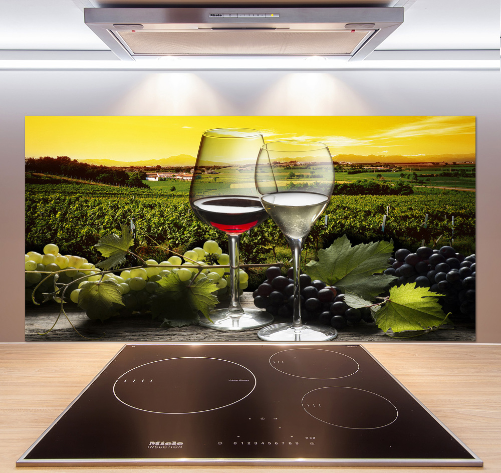 Panel do kuchni Wino i winogrona