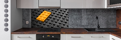 Panel dekor szkło Klocki lego