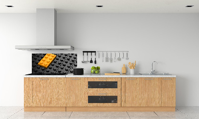 Panel dekor szkło Klocki lego