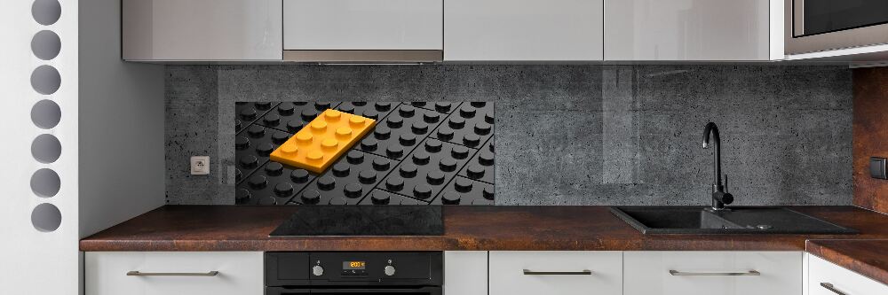 Panel dekor szkło Klocki lego