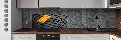 Panel dekor szkło Klocki lego
