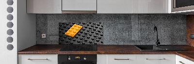 Panel dekor szkło Klocki lego