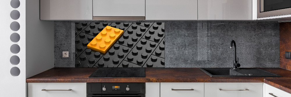 Panel dekor szkło Klocki lego
