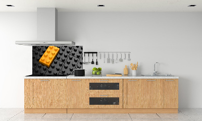 Panel dekor szkło Klocki lego