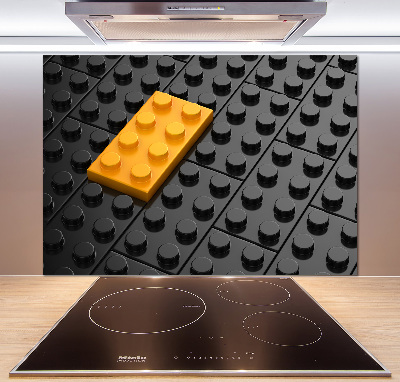 Panel dekor szkło Klocki lego