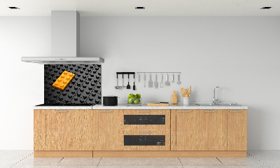 Panel dekor szkło Klocki lego