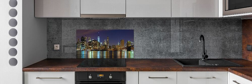 Panel do kuchni Manhattan nocą