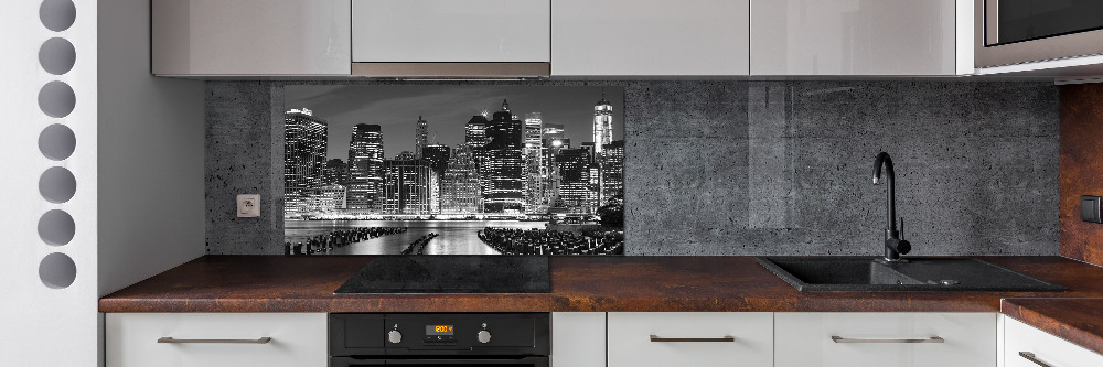 Panel do kuchni Manhattan nocą