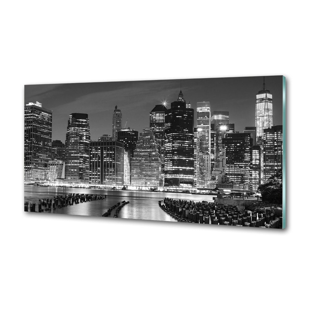 Panel do kuchni Manhattan nocą