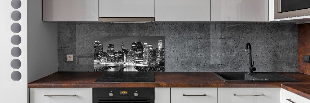 Panel do kuchni Manhattan nocą