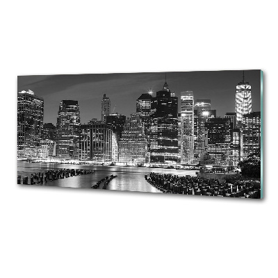 Panel do kuchni Manhattan nocą
