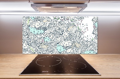 Panel do kuchni Kwiecisty wzór
