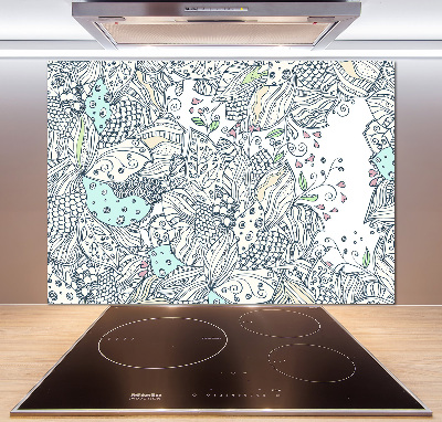 Panel do kuchni Kwiecisty wzór