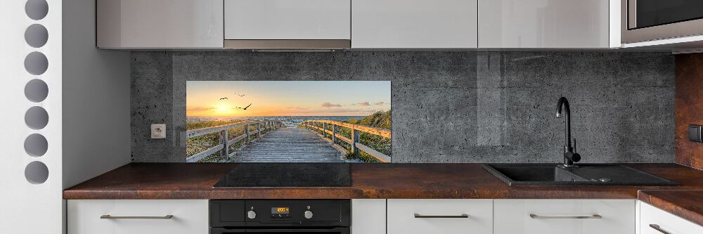 Panel do kuchni Ścieżka na plażę