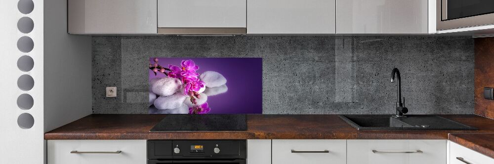 Panel między meble w kuchni Orchidea