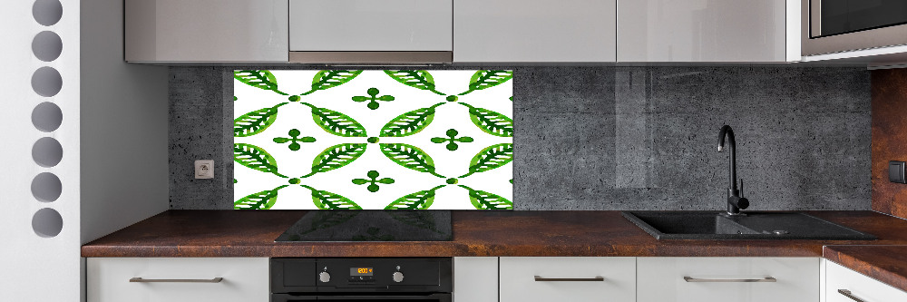 Panel do kuchni Zielone liście