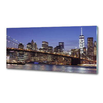 Panel do kuchni Manhattan nocą